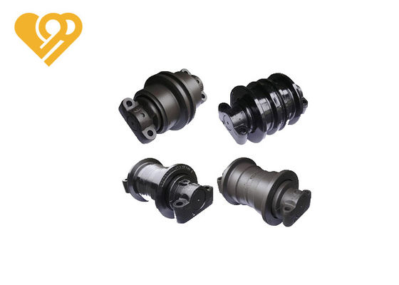 Double Flange 50Mn Steel Track Bottom Roller For Excavator