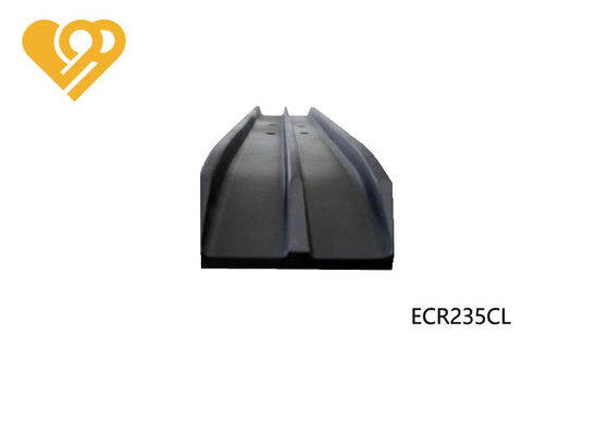 Black Bended Triple Grouser Track Shoes Bulldozer And Excavator Assembly