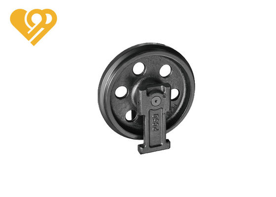 ZG50Mn Steel Bulldozer Undercarriage Front Idler Assembly Casting Black Color