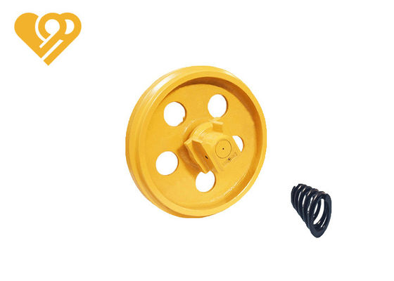 ZG50Mn Steel Bulldozer Front Idler Assembly Undercarriage Parts Heat Treatment HRC 48-56