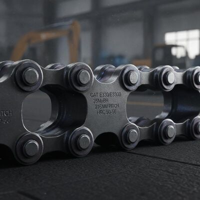 Kalite Caterpillar E330/E330B Track Chain Link Montajı 35MnBH Boron Çelik HRC 50-56 fabrika