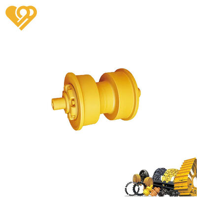 Kalite 50Mn Çelik Çift Flanslı Çizgi Alt Roleri Caterpillar D8 D9 Bulldozerleri için HRC 40-55 Sertliği ile fabrika